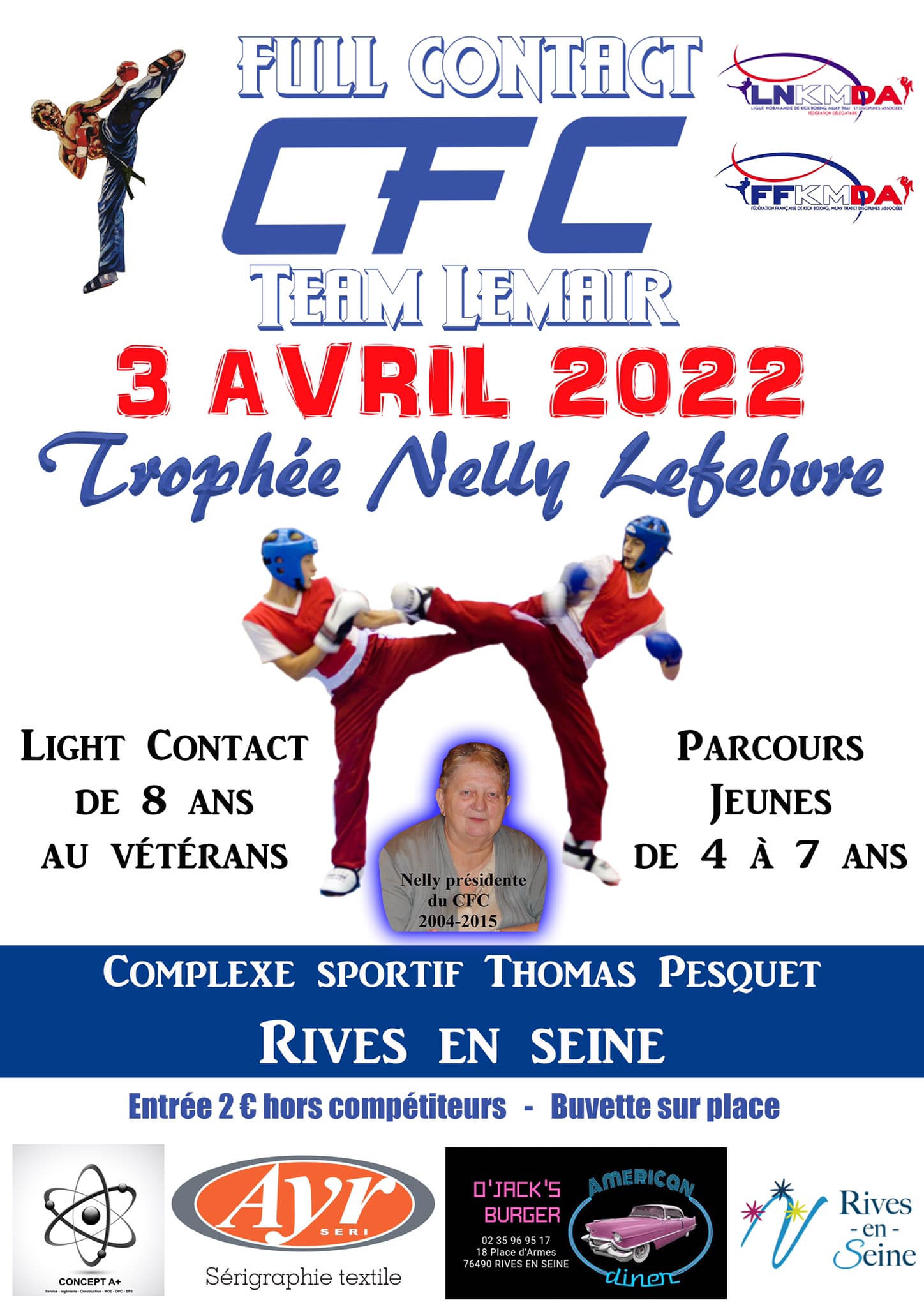 Trophée Nelly Lefebvre dimanche 3 avril à Caudebec En Caux (Light Contact et Parcours Jeunes)